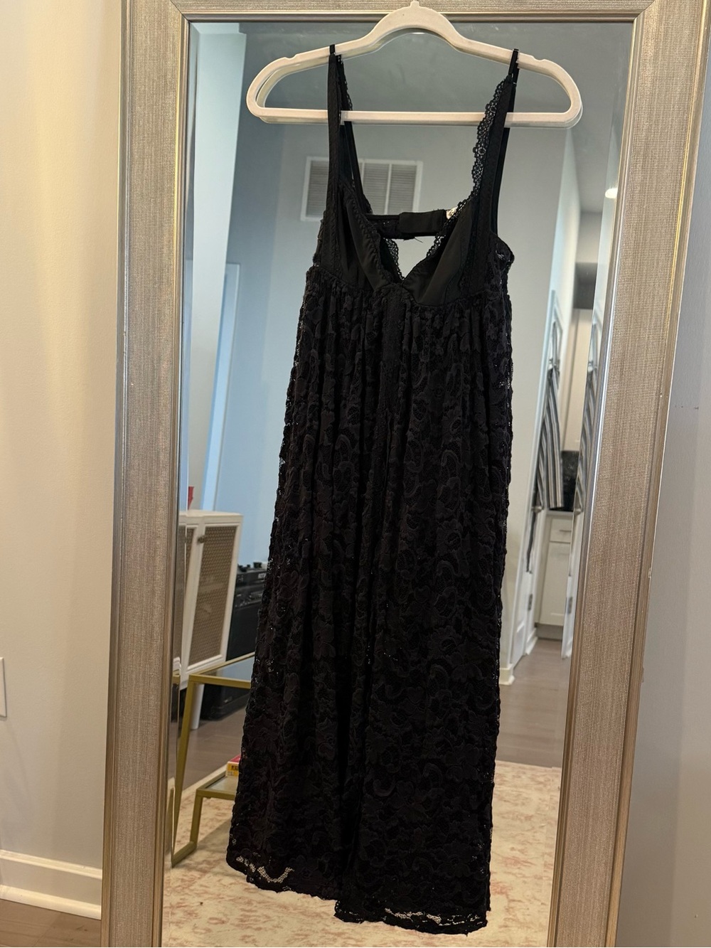 Free People Intimate Black Bodysuit Dress